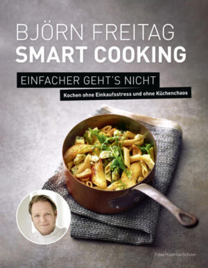 Einfacher geht es wirklich nicht mehr „Nicht viel mehr Aufwand als belegte Brote“, das war die Zielsetzung von Björn Freitag für „Smart Cooking“. „Das geht auch nach einem harten Tag“, so sein Credo. Auch ein Sternekoch mag nach einem 10-Stunden-TV-Dreh für ein neues Kochbuch nicht mehr ausschweifend einkaufen und den Rest des Abends in der Küche verbringen. Aber Fast Food ist eben auch keine Option, wenn man die Qualität des Essens sozusagen mit der Muttermilch aufgesogen hat. In den vielen Jahren seiner TV-Präsenz hat Björn Freitag eine eigene Art entwickelt, sein Abendessen ohne viel Aufwand, aber trotzdem mit Raffinesse zuzubereiten. Dabei liebt er es leicht, frisch, möglichst gesund, aber vor allem richtig lecker. Die Küche zu verwüsten kommt dabei für ihn nicht infrage. Und das Einkaufen sollte auch in 3 Minuten erledigt sein: nur zwei oder drei Teile Frisches, basta! Grundlage seiner Rezepte sind gängige Nahrungsmittel und Gewürze, die man sowieso praktisch in jedem Haushalt findet, natürlich in guter Qualität. Dazu werden unterwegs zwei oder drei hochwertige, frische Zutaten eingekauft - und dann wird alles innerhalb weniger Minuten möglichst in nur einem Topf oder einer Pfanne oder auf einem Backblech zubereitet! Seine 70 besten Smart-Cooking-Rezepte verrät Björn Freitag in diesem einzigartigen Kochbuch.