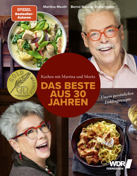 30 Jahre Kochen aus Leidenschaft - ein Buch, das nicht nur richtig satt, sondern vor allem auch richtig glücklich macht. Martina Meuth und Bernd Neuner-Duttenhofer stehen seit Jahrzehnten für machbaren kulinarischen Hochgenuss und eine schnörkellose Küche, die von ehrlichen Zutaten und von den Erfahrungen ganzer Generationen erfahrener Köchinnen und Köche geprägt ist. Gerade dieses traditionelle Grundwissen, gepaart mit Einflüssen aus Küchen anderer Länder, erlaubt es den beiden, eine zeitgemäße, kreative, frische und gesunde Küche zu zaubern, die so gut schmeckt, dass man nicht mehr aufhören möchte, davon zu essen. Am Anfang stehen stets die handwerklich richtige Verarbeitung und das Wissen über ein Lebensmittel. Am Ende intensiver Genuss und Sinnenfreude pur. Dazwischen erweitert der Zuschauer oder Leser ganz nebenbei seine eigenen Fähigkeiten und lernt, sich bereits beim Kochen auf den Genuss einzulassen. So ist die vorgelebte Begeisterung schon für die Zubereitung seit jeher fester Bestandteil der bekannten TV-Sendung „Kochen mit Martina und Moritz“ und zieht sich auch wie ein roter Faden durch die wunderbaren Rezepte in diesem Buch. Und wenn Sie sonst sicher nicht jedes Rezept in Ihren Kochbüchern nachgekocht haben, hier sei es Ihnen ausdrücklich empfohlen. Das Beste aus 30 Jahren wird sie dafür reich belohnen.