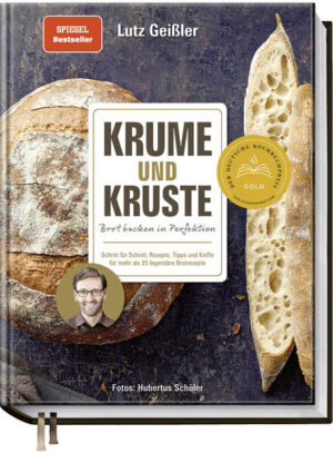 BROT BACKEN „WIE GOTT IN FRANKREICH“ Nur wenigen deutschen Bäckereien gelingt ein ähnlich perfektes Baguette, wie es in Frankreich an fast jeder Ecke zu bekommen ist - mit zartsplittriger, röscher Kruste und mit fluffiger, saftiger Krume. Und wo können sich Brotfreunde noch ein echtes Roggenbrot mit tagelang frisch bleibender Krume und dunkel ausgebackener, dicker, knuspriger Kruste kaufen? Was ist mit einem richtig wattigen Sandwichbrot oder einem langfaserigen Butterzopf, was mit offenporigem Weizensauerteigbrot oder einem würzig-milden Graubrot mit dünner, krachender, glänzender Kruste? Und wo finden wir heute noch die hocharomatischen, satten Frühstücksbrötchen mit lockerer Krume und zarter Kruste, die wirklich Freude machen? Warum nicht einfach zu Hause backen? Neben Mehl, Wasser, Salz, Hefe- oder Sauerteig braucht es für die perfekte Krume und Kruste vor allem die passende Gare, die richtigen Techniken am Teig, eine gute Bedampfung und manch anderen Kniff. Lutz Geißlers neuestes Buch geht diesen kleinen Handgriffen mit viel Liebe zum Detail nach. Mit den verständlichen Step-by-Step-Foto-Anleitungen gelingen die für ihre charakteristischen Krumen und Krusten bekannten Brote, Brötchen und Feingebäcke auch zu Hause authentisch und unwiderstehlich. Das Buch mit seinen in jeder Feinheit nachvollziehbaren 25 Rezepten und Varianten ist eine perfekte Anleitung für Anfänger und Brotbackenthusiasten, wie sie diese Köstlichkeiten selbst zuverlässig nachbacken können. Die Ergebnisse machen dann nicht nur satt, sondern auch rundum glücklich.