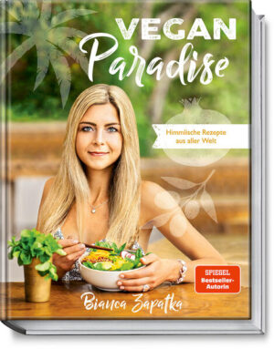 Himmlische Rezepte aus aller Welt Lust auf eine kulinarische Weltreise durch das vegane Paradies? In ihrem neuen Buch stellt die vegane Foodbloggerin, Kochbuch-Bestsellerautorin und Foodstyling-Queen Bianca Zapatka köstliche pflanzliche Rezepte aus ihren liebsten Paradiesen around the world vor - asiatische, amerikanische, mediterrane, orientalische, karibische Klassiker bis hin zu Lieblingen der Heimatküche. Wer braucht schon Fleisch, Fisch und Eier, wenn es so viele überzeugende pflanzliche Alternativen gibt? Dieses Buch zeigt, dass vegane Gerichte alles andere als langweilig oder nur Fleischersatz sind. Mit hilfreichen Tipps, detaillierten Schritt-für-Schritt-Anleitungen und einfachen Zutaten können selbst Anfänger*innen Speisen zaubern, die die ganze Familie und Freund*innen im wahrsten Sinne nachhaltig beeindrucken werden. Denn niemand muss Veganer sein, um Biancas neue vegane Rezepte zu genießen. Von Broten über Suppen, Currys, Pasta-, Reis-, Kartoffel- sowie Pfannengerichte, Fleischalternativen, Saucen, Dips, Desserts und Kuchen bis zu healthy Fastfood: Alles ist konsequent mit einfachen Mitteln schnell und unkompliziert zubereitet. Die besten Rezepte aus aller Welt - von der erfolgreichsten, deutschsprachigen veganen Kochbuchautorin Bianca Zapatka · Ausführliches Zutaten- und Rezeptregister · genaue Nährwertangaben glutenfreie Alternativen · Rezepte ohne raffinierten Zucker