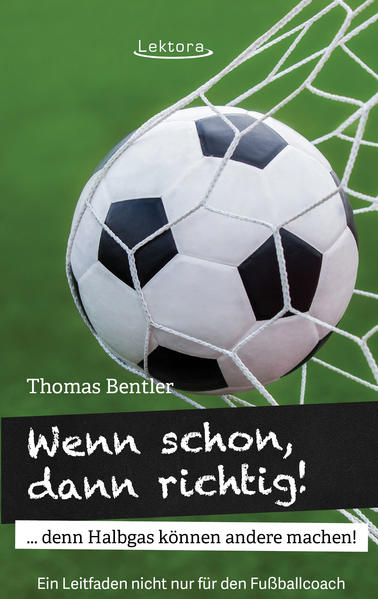 „Fußball in Deutschland ist mehr als Nationalmannschaft und Bundesliga. Fußball in Deutschland - das sind über 164.000 Mannschaften, größtenteils Amateure. 164.000 oft verschworene Haufen, die gemeinsam nach Spaß und Erfolg streben. […] Und nicht zuletzt über 164.000 Trainer, die für ihr Team verantwortlich sind! Kein Jogi, Jürgen oder Pep, sondern Stefan, Matthias und Christian aus der Gegend. Übungsleiter, die sich nach der täglichen Maloche an der Schüppe oder vorm Rechner um ihre Jungs kümmern, organisieren, motivieren, durchführen und und und. Kurz gesagt: die den Laden am Laufen halten und im besten Fall sogar ordentlich nach vorne bringen. Willkommen im Amateurfußball […].“ „Wenn schon, dann richtig!“ von Thomas Bentler widmet sich der Arbeit aller motivierten Stefans, Matthiasse und Christians in den Amateurligen. Detaillierte Informationen zu Taktik, Technik, Koordination etc. finden sich hier nicht. Vielmehr stehen der Übungsleiter und seine Tätigkeit im Mittelpunkt. Es werden kurzweilig und hochgradig motivierend ganz konkrete Tipps und Anregungen sowie zahlreiche Blicke über den Tellerrand für die tägliche Arbeit eines Trainers im Amateurbereich gegeben - chronologisch über den Zeitraum einer kompletten Fußballsaison. Ein Muss für jeden Fußballverrückten mit Coachingambitionen.