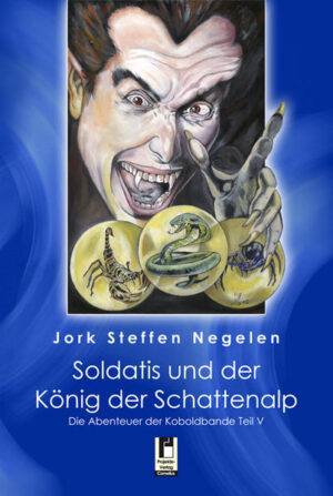 Die Aufgabe klingt nicht allzu schwer. Findet und vernichtet die drei Gorgoden. In diesen drei Kugeln aus Bernstein ist eine Spinne, eine Schlange und ein Skorpion eingeschlossen. Mit ihrer Hilfe will der schwarze Prinz Dämonicon die Drachen vernichten. Doch vor allem Soldatis möchte nun zeigen, was er kann. Neue Freunde werden gefunden und zwei alte Städte mit ihren verborgenen Geheimnissen gehören zu den Zielen der Koboldbande. Die Abenteuer nehmen jedoch eine dramatische Wendung und die Freunde geraten am Ende einer Schlacht in große Gefahr. Mit seinem fünften Buch setzt Jork Steffen Negelen seine Serie weiter fort. Der Kampf der weißen Magie gegen das Böse wird dramatischer. Mit höchster Spannung kann der Leser erfahren, was die Koboldbande in ihrer magischen Welt erlebt.