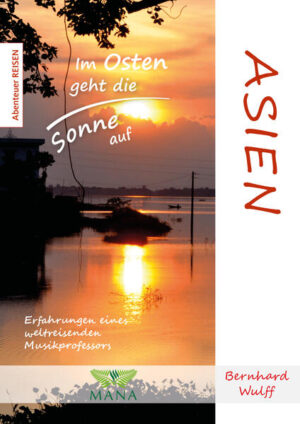 Mit dem Titel „Asien - Im Osten geht die Sonne auf“ fasst Berhard Wulff seine Reiseeindrücke aus 16 hauptsächlich asiatischen Ländern und Städten zusammen. Es handelt sich nicht um eine einzelne Reise, vielmehr vermittelten ihm mehrfache Besuche vertiefende Begegnungen mit den Menschen und ihrer Kultur. Die sechzehn Stationen lauten Odessa (Ukraine), Mazedonien, Astrachan (Russland), Azerbaijan, Kirgistan, China, Japan, Nord- und Südkorea, Vietnam, Indonesien, Laos, Kambodscha, Thailand, Malaysia und Myanmar. Dem aus dem Westen kommenden Reisenden erschließen sich der nahe und der ferne Osten mit jeweils unterschiedlichen Kulturen, Sitten und Gebräuchen als ein in allen Farben leuchtender Diamant, dessen Glanz, auch wenn er mitunter durch Schatten getrübt wird, sich niemand zu entziehen vermag.