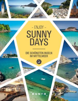 Das neue Reisebuch »Sunny Days« führt Sie zu den Trauminseln des Mittelmeeres. Die Kurztrips bieten von der wilden Schönheit der Gebirgsnatur Kretas, über die schneeweißen Häuser von Santorin und dem bunten Nachtleben von Mykonos, hin zu der unberührten Natur Korsikas, kilometerlangen Stränden Sardiniens und wunderschönen Badebuchten der kroatischen Insel Krk die ganze Facette der mediterranen Inselwelt. Für jede Insel werden die schönsten Sehenswürdigkeiten vorgestellt, es werden Hotels und Restaurants ebenso wie Strände empfohlen. + Traditionsreiche Hafenstädte und malerische Fischerorte + Mondäne Ferienorte und berühmte Badestrände + Von den Balearen bis Zypern