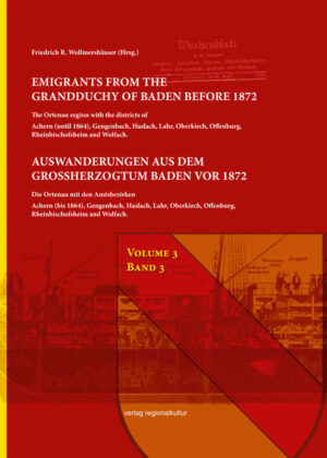 Auswanderungen aus dem Großherzogtum Baden vor 1872