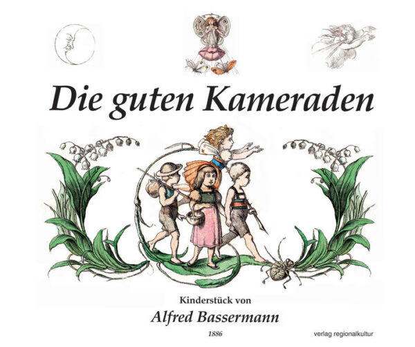 Im Alter von etwa 25 Jahren schrieb Alfred Bassermann (1856-1935) mehrere Kinderstücke, darunter auch „Die guten Kameraden“, das erst von seinen Kindern und Neffen als Theater-, später auch von seinen Enkeln im Familienkreis als Marionettenstück aufgeführt wurde. Schon in seiner Kindheit war es im Hause Bassermann Tradition, dem Nachwuchs das Theater durch eigene Aufführungen und die klassische Literatur durch Lesungen nahezubringen. Heidrun Halbaur, eine Enkelin Alfred Bassermanns, die seine Werke als Marionettenspielerin lieb gewann, hat nun anhand seiner alten Aufzeichnungen den Text der „Guten Kameraden“ zusammengestellt, bearbeitet und herausgegeben. Die Geschichte basiert auf den Texten und herrlichen Zeichnungen aus den „Münchner Bilderbogen“, welche nun auch diese Ausgabe schmücken. Entstanden ist nicht nur eine Hommage an den kreativen Großvater, sondern auch ein herausragendes Beispiel für Selbstverständnis und Wertevermittlung des gebildeten Großbürgertums im 19. Jahrhundert.