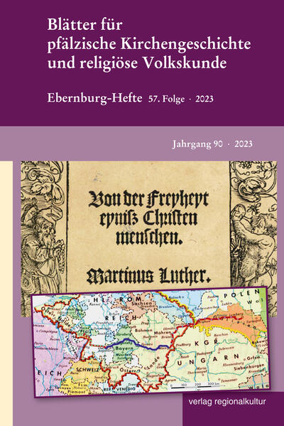 Der vorliegende Band der Blätter für Pfälzische Kirchengeschichte enthält Beiträge über mittelalterliche und reformatorische Themen mit Schwerpunkt auf den Radikalen des 16. Jahrhunderts, dazu eine Dokumentation zur Partnerschaft Carrs Lane-Birmingham mit Zweibrücken, Werkstattberichte zum projektierten Pfarrpersonenbuch und Buchbesprechungen. Zwei Beiträge zum 500. Todestag von Franz von Sickingen und Ulrich von Hutten bilden den Themenschwerpunkt der Ebernburg-Hefte: Tilman G. Moritz, Das Scheitern Ulrichs von Hutten. Fiktion und Funktion einer ritterlichen Selbstbeschreibung