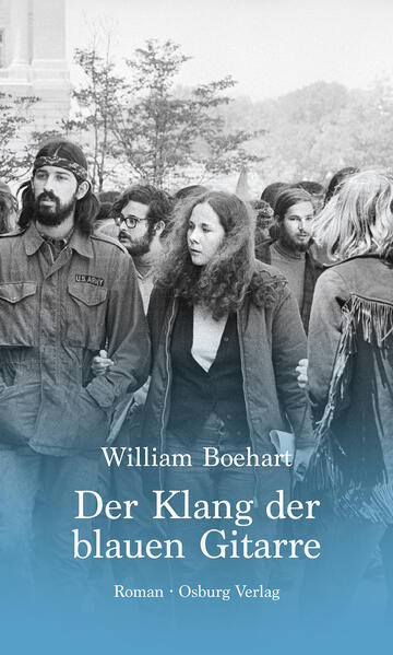 Es ist Herbst 2018, und Joseph »Moon« Harris ist nach über 40 Jahren in Deutschland wieder in seinen Geburtsort Woodstock/Vermont zurückgekehrt und hat ein Haus am Waldrand bezogen. Er will in Ruhe schreiben, ein Bekenntnis ablegen, sich mit seinem bisherigen Leben aussöhnen. Vor allen Dingen will er über seine Erlebnisse in den 1970er-Jahren in einer Kleinstadt in Schleswig-Holstein berichten, über das Auftauchen eines Hakenkreuzes an einem Gebäude und über seine Zeit dort mit einer jungen Frau, die auf der Suche nach ihrer eigenen Bestimmung war. Zwischen Rückblenden entwickelt sich unerwartet eine neue Geschichte. Harris begegnet eines Tages dem Enkel eines ehemaligen Schulkameraden im Wald. Nach und nach taucht er dadurch wieder in den Fluss des Lebens ein. Joseph Harris betrachtet beide Weltgegenden mit dem geschärften Blick eines Fremden. Das macht seine Erzählung so bildmächtig und überzeugend. Hintergrund des Romans ist der Aufbruch der 1960er-Jahre mit den sozialen und politischen Jugendbewegungen jener Zeit - Rockmusik, sexuelle Revolution und Drogen, Antikriegs- und Bürgerrechtsbewegungen in den USA, Hausbesetzungen, Terror und Aufarbeitung der NS-Vergangenheit in Deutschland. Er unternimmt eine Odyssee durch die Geschehnisse jener Zeit, stets auf der Suche nach dem Klang der blauen Gitarre. Der Romantitel verweist auf ein Gedicht von Wallace Stevens (The Man with the Blue Guitar) und auf ein Gemälde von Picasso: Der alte Gitarrenspieler (aus der blauen Periode). Literatur, Kunst und Musik spielen eine entscheidende Rolle im Fortgang der Erzählung.