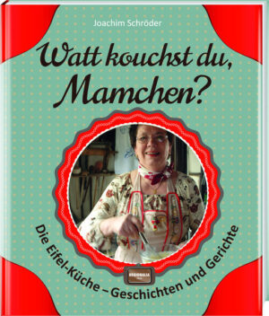 »Heimat kann man schmecken«, schreibt der Autor in diesem Buch und trägt Geschichten und Rezepte in Hülle und Fülle zusammen, allesamt aus der Eifel: Die leckersten Gerichte, die schönsten Weisheiten rund ums Essen und Trinken, Mundboxen, Bräuche, das Miteinander der Generationen undundund. Unglaublich, was dieses Büchlein bietet, das zudem mit nostalgischen Bildern aufwarten kann … Der Autor, selbst Eifeler von Kopf bis Fuß, mit Haut und Haaren, hat mit vielen Menschen gesprochen und kommt zu dem Schluss, dass eine Empfehlung Katharinas von Goethe den Geist transportiert, den er vielerorts angetroffen hat: »Man nehme 12 Monate, putze sie sauber von Neid, Bitterkeit, Geiz, Pedanterie und zerlege sie in 30 oder 31 Teile, so dass der Vorrat für ein Jahr reicht. Jeder Tag wird einzeln angerichtet aus 1 Teil Arbeit und 2 Teilen Frohsinn und Humor. Man füge 3 gehäufte Esslöffel Optimismus hinzu, 1 Teelöffel Toleranz, 1 Körnchen Ironie und 1 Prise Takt. Dann wird die Masse mit sehr viel Liebe übergossen. Das fertige Gericht schmücke man mit Sträußchen kleiner Aufmerksamkeiten und serviere es täglich mit Heiterkeit.«