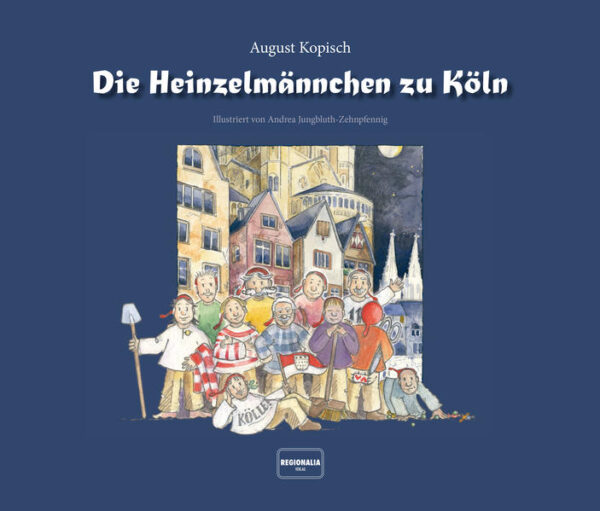 Wunderschöne und stimmungsvolle Illustrationen schuf die gebürtige Kölnerin Andrea Jungbluth- Zehnpfennig für diese Ausgabe der Kölner Heinzelmännchen. Folgt den Spuren dieser arbeitsamen und lustigen Kölner Hausgeister in die nächtlichen Stuben und Werkstätten der Domstadt. Die Illustrationen empfinden die Stimmung der Gedichtfassung von August Kopisch, die sich in diesem Bildband veröffentlicht finden, eindrucksvoll nach. Jedes Bild ist überaus detailreich, bei jedem Betrachten gibt es Neues zu entdecken. Und als besondere Zugabe liegt dem Buch sogar noch ein herrliches Poster bei!