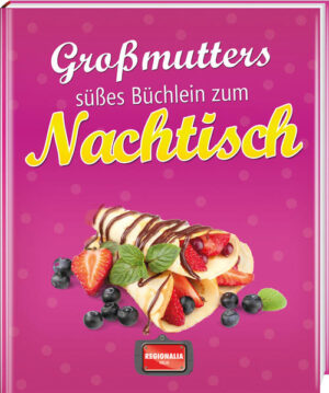 Eine Vielzahl himmlischer Desserts bieten uns die Rezeptsammlungen unserer Großmütter. Ob leckere Pudding oder Crèmes, Kuchen und Torten, Eis- und Quarkvariationen, Gebäck oder Früchtekreationen – Omas Nachspeise ist der krönende Abschluss eines herrlichen Menüs!