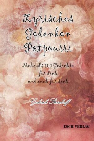 Lieber Leser, Mehr als 100 Gedichte … für dich … und auch für dich so habe ich mein kleines Buch genannt, denn … Gedichte sind für ‚Jedermann‘, der lesen und empfinden kann, der Träume hat und Phantasie, humorvoll ist und für Magie. Nimm dir eine kleine Auszeit und lass dich überraschen! Entspanne in der Welt der Reime und Gedanken! Ich wünsche allen viel Freude bei Lesen meiner Gedichte und Inspirationen.