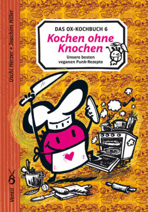 Der Klassiker geht in die sechste Runde! Seit 1997 hat sich das »Ox-Kochbuch« zum Standardwerk der fleischfreien Küche entwickelt und vielen Menschen dabei geholfen, sich überhaupt erst an Kochtopf und Backofen zu versuchen. Wer denkt, das vegane Kochen und Backen sei kompliziert, hat die rein pflanzliche Küche à la Kochen ohne Knochen einfach noch nicht ausprobiert. Joachim Hiller und Uschi Herzer stecken hinter dem Punkrock-Magazin »Ox« und leben und kochen seit vielen Jahren tierproduktfrei - sie wissen, wovon sie reden. In diesem Kochbuch präsentieren sie in über 150 Rezepten neben Basics für Vorspeisen, Suppen, Hauptgerichte, Desserts und Süßes auch Menüs, aufwändigere Gerichte und viele beliebte Klassiker aus Deutschland sowie der ganzen Welt im veganen Gewand. In ihrer kreativen, veganen Punkrock-Küche kommen nicht nur Fleischalternativen aus Soja und Seitan in Topf und Pfanne, sie zeigen in vielen Rezepten, wie man ganz ohne Anlehnung ans Kochen mit Fleisch, Käse und Co. leckerste Speisen zubereiten kann. Erlaubt ist, was schmeckt und was Spaß macht! Und natürlich auch wieder mit dabei: Musiktipps zu jedem Rezept und Illustrationen von Rautie.