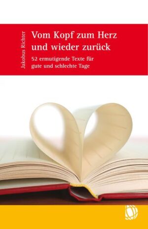 52 Wochen = ein ganzes Jahr der Ermutigung! Ermutigung ist das große Thema unserer Zeit. Jakobus Richter ermutigt uns durch das Wort Gottes-ohne Moralpredigt oder erhobenen Zeigefinger. Die Texte sprechen zunächst den Kopf an und werden dann unmittelbar zum Herzen befördert. Danach kehren sie zum Kopf zurück und ermutigen den Leser, eine Entscheidung zu treffen. Auch im geistlichen Leben geht es nicht weiter, wenn wir nicht bereit sind, unseren Teil zu einem glücklichen Leben beizutragen. In jeder der 52 Wochen können Sie einen Text nehmen und ihn in Kopf und Herz bewegen. Gönnen Sie sich diese Zeit! Dann können Sie mutige Herzensentscheidungen treffen, und der Kopf kann sagen: Ich versuche es!