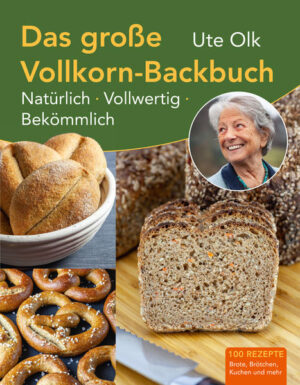 Brot, Brötchen und Kuchen aus Vollkorn: Ute Olks Fachwissen aus vierzig Jahren Erfahrung Ute Olk ist gelernte Bäckerin und Vollkornpionierin. Über Jahrzehnte hinweg erarbeitete sie sich ein enormes Wissen über das Backen mit Vollkorn und die schonende Verarbeitung alter Getreidesorten. In diesem Buch verrät sie rund 100 Brötchen-, Kuchen- und Brotrezepte, die den vollen Geschmack von Getreidesorten wie Kamut, Emmer oder Rotkorn in den Vordergrund rücken. Ob Vollkornbrot aus Sauerteig, Brötchen backen mit Lievito Madre oder Rezepte mit Backferment: In diesem Backbuch finden Sie Ihr neues Lieblingsrezept! Was es zum Backen mit Vollkorn braucht: Tipps und Anleitungen Von Brötchen bis Brownies: Rezepte mit Vollkorn, die überzeugen Backen mit Zeit, nicht mit Eile: So gelingen köstliche Brote Mit Sauerteig, Lievito Madre oder Backferment: Hauptsache, natürliche Zutaten! Erfahrungen einer Vollkornpionierin: Ute Olk nimmt Sie mit in ihre Backstube Selbstgebackenes Brot und vollwertige Snacks: köstlich Backen mit Vollkorn Laugenbrezeln, Emmerbrötchen, Karottenbrot und vieles mehr - die vielfältigen Rezepte mit Vollkorn in diesem Buch lassen keine Wünsche offen. Das ausführliche Kapitel zu Ute Olks „Knoff-Hoff“ stellt sicher, dass Ihnen Brotrezepte mit Sauerteig, die Verarbeitung frisch gemahlenen Mehls und vieles mehr gelingen. Der wichtigste Grundsatz für das Backen köstlicher Brote, Brötchen und anderer Leckereien ist jedoch: Nehmen Sie sich Zeit! Die Rezepte in diesem Backbuch brauchen eine Weile, dafür überzeugen die Ergebnisse umso mehr. Profitieren Sie von dem reichen Erfahrungsschatz der Bäckerin Ute Olk und ihren bestens bewährten Backrezepte für Vollkorn-Begeisterte!