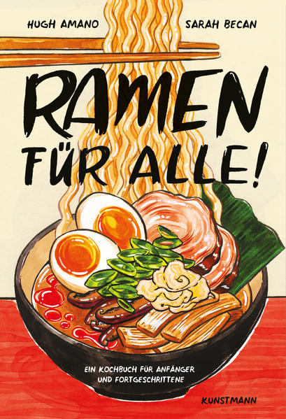 Lust auf eine dampfende, duftende Schale Ramen? Dieses illustrierte Kochbuch serviert authentische, leicht umsetzbare Rezepte für Brühen, Nudeln und Beilagen - und nebenbei alles, was man über Ramen wissen muss. Eine Liebeserklärung an eine der köstlichsten Suppen der Welt. Eine dampfende Schale Ramen - wer sie einmal gegessen hat, kann sich ein Leben ohne die ikonische japanische Nudelsuppe nicht mehr vorstellen. Das ist auch der Grund dafür, dass Ramen in den letzten Jahren einen kulinarischen Siegeszug rund um die Welt angetreten hat. Wer sich nicht länger in die Warteschlangen vor den Ramen-Shops einreihen will, sondern seine eigene Suppe kochen möchte, für den kommt dieses reich illustrierte, comicartig gestaltete Kochbuch gerade recht. Es enthält authentische und leicht umsetzbare Rezepte für alles, was zu einer perfekten Schale Ramen gehört: die verschiedenen hausgemachten Brühen - Dashi, Shio, Shoyu, Miso und Tonkotsu -, die Nudeln und die leckeren Beilagen - wie das in Sojasauce marinierte Ei -, die aus der Suppe eine herzhafte Mahlzeit machen. Außerdem erfreut dieses so kompetente wie charmante Buch mit jeder Menge detaillierter Information über Ramen und japanische Koch- und Esstraditionen: Es ist nicht nur ein inspirierendes Kochbuch, sondern auch eine Liebeserklärung an eine der köstlichsten Suppen der Welt.