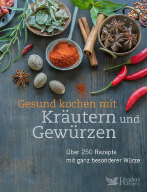 Gesund kochen mit Kräutern und Gewürzen ist ein Buch, das die Lust auf Abenteuer weckt. Die Verwendung und der Verzehr von Kräutern und Gewürzen sowie das Wissen über ihre Eigenschaften und „Funktionen“ beim Kochen haben sich in den letzten Jahrzehnten sehr stark verbreitet. Jedes Kraut und jedes Gewürz hat einen eigenen Charakter, der sich in Kombination mit anderen wieder vollständig verändern kann. Was früher kaum aufzutreiben war, gibt es heute in Feinkost- und Gemüseläden einfach zu kaufen. Dabei erzählt jedes Kraut, jedes Gewürz von einem Land oder einer Region und einer bestimmten geschichtlichen Epoche. Salze, Fette und Zucker verleihen dem Essen Geschmack und sind in sehr vielen Gerichten enthalten. Wir vertrauen auf ihre wohltuende Wirkung, obwohl es eine Tatsache ist, dass zu große Mengen der Gesundheit schaden können. Genau hier spielen Kräuter und Gewürze eine wichtige Rolle, denn dank ihrer Hilfe können wir die „schlechten“ Würzmittel reduzieren und unsere Gesundheit mit den „guten“ stärken. Die zuträglichen Eigenschaften der einzelnen Kräuter und Gewürze werden in diesem Buch ausführlich beschrieben. Gesund kochen mit Kräutern und Gewürzen informiert über Geschichte, Reisen und Gesundheit und enthält mehr als 120 Rezepte, die die Küche mit Aromen aus aller Welt erfüllen. Das Buch ist also eine lebendige, zeitgemäße Ergänzung jeder Küchenbibliothek.