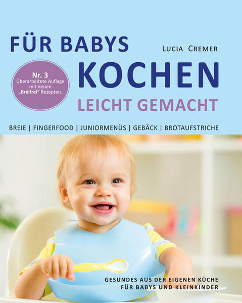 Viele Eltern fragen sich, ob es besser ist für Ihr Baby selber zu kochen. Die Antwort ist, ganz klar: JA! Im Buch erhalten Sie viele Tipps rund um Beikost, Rezepte mit Fotos sowie genaue Anleitungen für die Zubereitung. Alle Rezepte sind leicht nachzukochen und ruck zuck zubereitet. Die Zutaten sind preiswert und im Supermarkt erhältlich. Sie erhalten Informationen über: - Gesunde Babyernährung und Einführung der Beikost - Baby-Led Weaning und Fingerfood - Vorratshaltung und Haltbarkeit der fertigen Gerichte - Verträglichkeit der Lebensmittel und Auswirkung auf die Verdauung Rezepte für: Erste Beikost, Baby-Led-Weaning, Fingerfood, Kekse, Muffins, Waffeln, Brotaufstriche und spezielle Rezepte bei einer Magen-Darm-Infektion. Lucia Cremer ist Kinderkrankenschwester und leitet seit vielen Jahren Kurse rund ums Baby. Aus dem Kurs "Kochen für Babys" ist dieses Buch entstanden. Daher ist das Buch praxisnah und beantwortet die meisten Fragen rund ums Babys Ernährung.