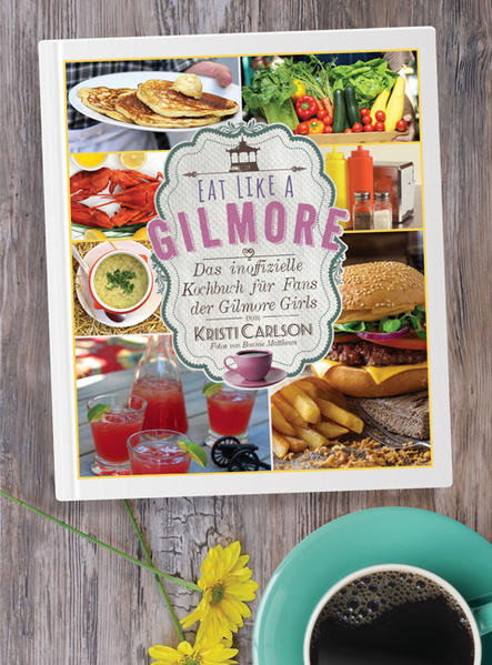 Die "Gilmore Girls" sind Kult. Seit der ersten Folge ist Lorelais und Rorys turbulentes Leben im wundervoll-kuriosen "Stars Hollow" ein Erfolgsrezept, von dem man nicht genug bekommen kann. Berühmt ist die wohl charmanteste Mutter-Tochter-Kombo aller Zeiten dabei - neben ihrer Liebe zu Kaffee und einem rasant hohen WPM-Wert - besonders für ihren berüchtigten, unstillbaren Appetit - und der steckt an! Viele Fans träumten schon immer davon, einmal einen Cheeseburger bei "Luke's" zu bestellen, einen Zuckerstangen-Kaffee bei "Weston's" zu trinken oder die lebensverlängernden Qualitäten von Sookies Risotto zu testen. Mit diesem Buch wird dieser Traum nun endlich Wirklichkeit! "EAT LIKE A GILMORE" - das inoffizielle Kochbuch für Fans der "Gilmore Girls" ist nicht einfach nur ein Kochbuch, es ist ein Stück "Gilmore Girls"-Lebensqualität! In diesem Buch finden sich rund einhundert Rezepte mit tollen Bildern für Leckerbissen aus "Luke's Diner", Sookies Küche und von den Freitags-Dinnern bei Emily. Auch diverse Stadt-Spezialitäten dürfen natürlich nicht fehlen. Von Frühstück über Cocktails, Vorspeisen und Hauptgerichten bis hin zu Desserts und Kuchen wird alles abgedeckt, um zu testen, ob Ihr Stoffwechsel der Wissenschaft genauso trotzt wie der von Lorelai und Rory. Und mit den Anregungen aus dem Kaffee Kaffee Kaffee!-Extra werden Sie jeden noch so langen Tag inklusive eines ausgedehnten Serienmarathons überstehen. Die hilfreichen Küchentipps machen es einfach, sich direkt nach Stars Hollow zu essen. Ob Sie ein Fan der ersten Stunde sind oder gerade den ersten Fuß in die Gilmore-Welt gesetzt haben - Binden Sie sich eine süße Schürze um, schalten Sie Ihre Lieblingsfolge ein, heizen Sie den Ofen vor und "EAT LIKE A GILMORE"!