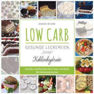 In diesem Buch wurden einzigartige Rezepte für die LOW CARB- oder NO CARB-Ernährung zusammengestellt. Alle Rezepte sind ohne Zucker, Mehle und einige auch ohne Milchprodukte, Ideal für LOW CARBLER - NO CARBLER, Diabetiker, Allergiker oder für Gesundheitsbewusste, die abnehmen wollen und auf leckeres Essen oder auch auf Süßes nicht verzichten wollen. NEU sind die Nachspeisen und Kuchen mit Gemüse und die praktische Kohlenhydratampel, die gleich zu jedem Rezept die Kohlenhydratmengen anzeigt. ( 0-5g KH, 5-10g KH und 10- 15g KH auf 100g ) Es werden auch u. a. Erklärungen über die kohlenhydratfreie Ernährung, über den Stoffwechsel, die Biokurve und Stevia in dem Buch beschrieben. Alle Rezepte können sie leicht zuzubereiten. Diese sind lecker, gesund und ein wahres Geschmackserlebnis.