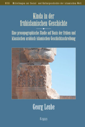 Die Herausbildung des Islams bis zur ersten großen Konsolidierung unter dem Kalifen ʿAbdalmalik ist bis heute eine der präsentesten Epochen im islamischen kulturellen Gedächtnis. Die vorliegende Studie untersucht die überaus reichhaltige arabisch-islamische Geschichtsschreibung systematisch aus prosopographischer Sicht und entwickelt dabei am Beispiel des Stammes Kinda (arabisch qabīla) exemplarische Ansätze zu Fragen der gegenseitigen Beeinflussung von Berichten im Überlieferungsprozess, zur Zentralisierung während der frühislamischen Eroberungen sowie zu Grenzen und Funktionalisierungen gemeinsamer Stammeszugehörigkeit in den Quellen zum ersten Jahrhundert islamischer Geschichte. Zwei abschließende Detailstudien widmen sich einer Rekonstruktion des Stadtviertels von Kinda im frühislamischen Kufa anhand der innerhalb der arabischen Historiographie überlieferten Angaben sowie der Ikonographie der Revolte des Kinditen Ibn al-Ašʿaṯ, die gegen Ende des Untersuchungszeitraums stattfand.