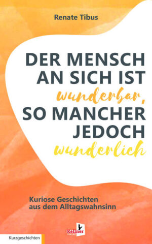 Renate Tibus regt mit ihrer Betrachtungsweise auf das Leben allgemein und auf die Menschen insbesondere dazu an, den oft nervigen Alltag mal aus einem ganz anderen Blickwinkel wahrzunehmen, denn er ist gar nicht so langweilig, wie man vermutet. In den kleinsten Ereignissen stecken Überraschungen, die zum Genauer-Hinschauen anregen und ganz sicher Schmunzeln hervorrufen. Renate Tibus ist eine gute Beobachterin, der selbst die kleinsten Dinge im Alltag direkt ins Auge fallen. Mit ihrem klaren Blick fürs Detail nimmt sie das manchmal absurde und chaotische Verhalten ihrer Mitmenschen aufs Korn. Diese Kurzgeschichten sind ein bunter Mix erfrischend-heiterer, aber auch kritischer Themen aus dem alltäglichen Leben. Darunter sind Gedanken, Anekdoten und groteske Erlebnisse, die so manchem sicher irgendwie bekannt vorkommen. Es geht um Friseurbesuche, peinliche Restaurantbesuche, eine besondere Alpakabegegnung, rätselhafte Konfektionsgrößen, die sehr unterschiedlichen Ansprüche von Frauen und Männer und vieles mehr - eben alles, was ein chaotischer Alltag so hergibt. Dieses Buch ist ein Schatz für jeden, der humorige Ablenkung vom Alltag benötigt.