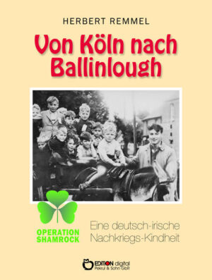 Nahezu über Nacht gelangte der neunjährige Kölner Herbert Remmel aus seiner total zerbombten und hungernden Heimatstadt in das von Neonlichtern glitzernde Dublin mit seinen überquellenden Geschäften, seinen unzerstörten Häusern und seinem prallem Leben. Das Irische Rote Kreuz hatte 1946 die Kinderhilfsaktion „Operation Shamrock“ ins Leben gerufen, in deren Ergebnis der junge Kölner das Glück hatte, von einer Dubliner Familie für kurze Zeit aufgenommen zu werden, während der er die irische Hauptstadt nahezu wie seine Hosentasche kennenlernte. Zwei Jahre jedoch verbrachte er auf einer kleinen Farm im Westen der Insel fernab von städtischer Zivilisation ohne elektrischen Strom und fließendes Wasser. Hier wurde er als German boy schnell integriert, ging zur Schule, spielte Irish football, kutschierte mit Pferd und Esel, ging mit seinem Farmer ins Moor Torf stechen, half bei der Heu- und Kartoffelernte und war zum Fair Day auf dem Viehmarkt. Kurzum: er war so sehr in dieses kleine Milieu irischer Bauern integriert, dass ein Wissenschaftler der Universiät Cork seinem Essay über diesen Deutschen den Titel „The half-Irish Herbert Remmel“ gab. Über seine irische Biografie hat der Autor 2006 ein Büchlein geschrieben, das hier, zum 70. Jahrestag der Operation Shamrock, in der zweiten Auflage erscheint. 2009 war das ins Englische übersetzte Buch in Irland ein großer Erfolg. Die „IrishTimes“ schrieb: „Das Buch ist ein so wertvoller Schatz von Details des ländlichen irischen Lebens, dass man sich wünschte, mehr Deutsche kämen zu uns, um über uns zu schreiben.“ Dem irischen Teil seiner Biographie vorausgesetzt hat der Autor seine Kindheit im Kriege bis zu dessen Ende, das er in der Evakuierung in Sachsen-Anhalt erlebte.