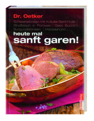 Eine unserer zartesten Versuchungen. heute mal ganz entspannt das Essen genießen: Wer Vorbereitungsstress und Zeitdruck vermeiden will, kann mit diesen Rezepten intensive Geschmackserlebnisse schaffen und noch ausreichend Zeit für die Zubereitung leckerer Beilagen und eine liebevolle Tischdekoration haben. Das Tolle ist: Das Boeuf bourguignon, der Lammrücken auf dem Gemüsebett, das Roastbeef mit Kräuter-Senfkruste oder die Straußensteaks mit Pfeffersauce und Polenta werden durch die langsame Garzeit auch noch viel aromatischer, saftiger und zarter. So werden gleichzeitig die Zutaten und die Nerven geschont. Kann man heute schon mal für das Wochenende planen.