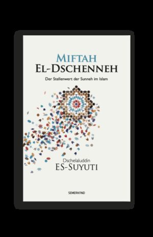 Imam es-Suyutis (rah.) (1445-1505) „Miftah el-Dschenneh“ ist ein Klassiker aus dem Bereich der Methodenlehre der Hadith-Wissenschaften (Usul el-Hadith), der sich mit der Widerlegung der Sunneh-Kritik seiner Zeit beschäftigt. Und da sich die Argumente der Sunneh-Kritiker seither nicht wesentlich verändert haben, hat dieses Werk auch bis heute nichts von seiner Aktualität eingebüßt, obwohl es bereits mehr als 500 Jahre alt ist. Auf Basis der Vorarbeiten der großen Hadith-Gelehrten Imam esch-Schafi’i r und Imam el-Beyhaqi r weist Imam es-Suyuti r die spitzfindigen Argumente der Sunneh-Kritik mit stichhaltigen Beweisen aus der Sunneh des Propheten n und dem Leben der Angehörigen der ersten Generationen von Muslimen zurück. Und weil er hierbei auch auf die Gründe für die Entstehung der Sunneh-Kritik eingeht und ein buntes Bild des Glaubensverständnisses in der Frühzeit des Islam zeichnet, ist sein „Miftah el-Dschenneh“ weit mehr als nur ein wichtiger Beitrag aus dem Bereich der Hadith-Wissenschaften.