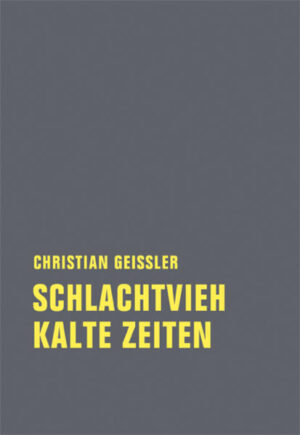 Reisende in einem Zug. Einige Abteile sind versperrt, die Fenster lassen sich nicht öffnen, dann ist die Fernsprechverbindung unterbrochen, und die Fahrgäste hören unheimliche Durchsagen. Einige fragen sich, was los ist, diskutieren und wollen der Sache auf den Grund gehen. Das Schreibabteilmädchen versucht sogar, die Notbremse zu ziehen und wird festgesetzt. Die Mehrheit aber will die Reise einfach fortsetzen, mit dem Segen eines Kirchenmannes - das ist das Drehbuch „Schlachtvieh“. Freitag in Hamburg-Wilhelmsburg: Der junge Bauarbeiter Jan Ahlers bekommt seine Lohntüte, legt eine Sonderschicht ein und träumt von einem größeren Auto. Seine Frau Renate kümmert sich währenddessen um den Haushalt, später verliert sie sich beim Stadtbummel in den Kaufangeboten. Ein Kind wäre schön, aber das kostet. Beide sind gefangen in Konsumwünschen und verraten dabei ihre Liebe und sich selbst - das ist der Roman „Kalte Zeiten“. Als der Brecht-Schüler Egon Monk 1960 Leiter der NDR-Fernsehspielabteilung wurde, begann er mit einer Umsetzung von Christian Geisslers erstem Roman „Anfrage“. Darauf folgten bis Mitte der 70er-Jahre weitere Fernseharbeiten Geisslers, die großen Einfluss auf seine spätere Prosa hatten. Unter dem Eindruck der Wiederbewaffnung Deutschlands schrieb Geissler 1963 das Drehbuch „Schlachtvieh“, ein Lehrstück. Warum wehrt sich kaum jemand, wenn die eigenen Interessen mit Füßen getreten werden? Auf der Suche nach einer Antwort entstand das Fernsehspiel „Wilhelmsburger Freitag“ (1964), die Vorlage für den Roman „Kalte Zeiten“. Michael Töteberg beleuchtet in seinem Nachwort erstmals das Schaffen Christian Geisslers als Autor von Fernsehspielen und Dokumentarfilmen.