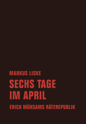 Nur sechs Tage lang, vom 7. bis zum frühen Morgen des 13.April 1919, währte die »Bairische Räterepublik«, die auch als »Dichterrepublik« in die Geschichte einging und deren wichtigstes Sprachrohr der Dichter Erich Mühsam war. Bis heute beflügeln diese sechs Tage sozialrevolutionäre Träume von einer gesellschaftlichen Alternative zu Parlamentarismus einerseits und Parteidiktatur andererseits. Doch wie genau sah Mühsams Vision aus, und woran scheiterte sie? Markus Liske montiert und kommentiert Texte, Tagebuchauszüge und Briefe Erich Mühsams zu einer umfassenden Erzählung seines jahrzehntelangen Ringens um eine wirklich freie Gesellschaft - zu einer individuellen ideen geschicht lichen Reise, die 1901 in Friedrichshagen bei Berlin beginnt und die mit der sechsjährigen Festungshaft dieses außer gewöhn lichen Dichters und Menschenfreundes endet.