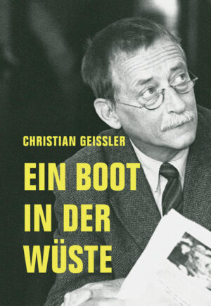 Mit seinem Debüt „Anfrage“ (1960) hat Christian Geissler die westdeutsche Literatur aufgemischt: Er geht der Schuld der Väter am Holocaust nach und greift frontal die „Wir haben von allem nichts gewusst“-Haltung der Adenauer-Ära an. „kamalatta“ (1988), ein breit gefächertes Panorama des Widerstands in den 1970er/1980er Jahren, war sein letzter literarischer Erfolg. In seinem düster-visionären Roman „Wildwechsel mit Gleisanschluss“ (1996) hat er die aktuelle Situation von Geflüchteten vorweggenommen und das Bild eines nach rechtsaußen abgleitenden Deutschlands gezeichnet. „Ein Boot in der Wüste“ versammelt Romanauszüge und blitzlichtartige Textsplitter, die Geisslers Werk vorstellen und Appetit auf das Ganze machen. Seine Konsequenz, Radikalität und Zerrissenheit machen es für all jene interessant, die heute über die Notwendigkeit von Widerstand und Militanz nachdenken.