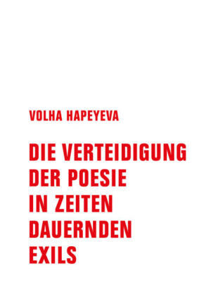 Für ihren Essay »Die Verteidigung der Poesie in Zeiten dauernden Exils« wird Volha Hapeyeva mit dem WORTMELDUNGEN Ulrike Crespo Literaturpreis für kritische Kurztexte 2022 ausgezeichnet. In ihrem herausragenden Text setzt Hapeyeva »despotischen Machtstrukturen ein poetisches, nomadisches Denken entgegen«, so die Jury. »Dabei zielt sie vor allem auf die Kraft der Sprache ab: Sie zeigt, dass Diktaturen Sprachpolitik für ihre Zwecke nutzen, dass sie ihre eigene Sprache etablieren, dass Worte töten können. Und dass Diktaturen Kunst und Poesie unterdrücken, weil sie Mittel des kritischen Denkens sind, die ihnen gefährlich werden können.« In diesem Band ist Hapeyevas Essay zu finden, drei Gedichte von ihr (übersetzt von Matthias Göritz), ein Interview mit der Autorin, sowie ein Vorwort von Sandra Poppe und Christiane Riedel und eine Laudatio auf die WORTMELDUNGEN-Preisträgerin von Sighard Neckel.