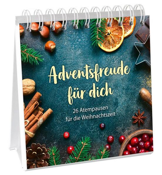 Dieses Aufstellbuch lädt ein zu 26 kleinen Pausen in der Advents- und Weihnachtszeit. Die Seiten sind doppelseitig bedruckt. Die Vorderseiten sind mit unterschiedlichen Motiven wunderschön gestaltet und zusammen mit einem kurzen weihnachtlichen Zitat ein echter Hingucker. Wenn Sie den Kalender um 180 Grad umdrehen, können Sie diesen Gedanken noch vertiefen-mit einem passenden längeren Zitat, einem Spruch oder einer Liedstrophe. Mit Zitaten von Jürgen Werth, Thomas Franke, Joachim Ringelnatz, Sefora Nelson, Sharon Garlough Brown, Elisabeth Mittelstädt, Max Lucado, Henri Nouwen, Heinrich Heine, Clemens Brentano, Selma Lagerlöf, Charles Dickens, Johann Sebastian Bach, Franz von Assisi u. v. a.