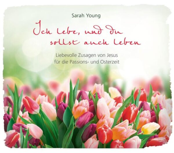 Dieses Buch ist ein ganz besonderer Begleiter für die Passions- und Osterzeit. Es enthält 50 ausgewählte Andachten sowie die dazugehörigen Bibelverse aus den Bestsellern von Sarah Young. Ergänzt werden die liebevollen Botschaften Gottes durch stimmungsvolle, frühlingshafte Fotografien. Ein inspirierendes Geschenkbuch, das seine Leser durch berührende Texte in die Gegenwart Jesu zieht.