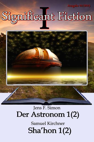 Verlagssonderausgabe 2015 Der Astronom 1(2 Das kleine Dorf Tautenburg im Tautenburger Wald, Thüringen. Hier steht das größte Teleskop Deutschlands. Man empfängt merkwürdige Signale. Für den Astronomen Calvin- Jasper Melchor beginnt eine neue Ära seines Lebens. Hegte er bis dato immer nur die Hoffnung einmal auf außerirdische Präsenz zu stoßen, wird er nun in einen Strudel von Ereignissen gerissen, der ihn weit weg von der Erde in ein fremdes Sonnensystem und vergangene Zeiten versetzt. Sha’hon 1(2) Marlon ist auf dem Mars geboren. Er ist Anfang 20 und studiert Parapsychologie entgegen dem Wunsch seiner Eltern. Der Studiengang besteht nicht nur aus einer trockenen theoretischen Ausbildung, sondern es steht insbesondere auch die praktische Anwendung im Vordergrund. Als am 21. August 2082 das erste Besucherraumschiff von der Wega eintrifft, wird sein Lebensweg eine neue Ausrichtung erfahren. Er trifft mit Sha’hon zusammen, eine Weganerin.