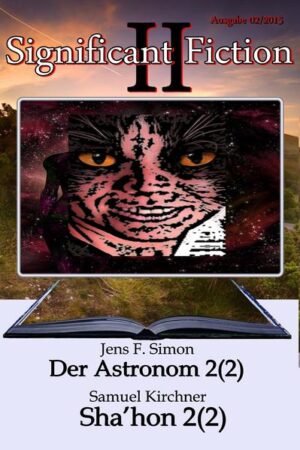 Verlagssonderausgabe Der Astronom Teil 2(2) Für den Astronomen Calvin- Jasper Melchor beginnt eine neue Ära seines Lebens. Hegte er bis dato immer nur die Hoffnung einmal auf außerirdische Präsenz zu stoßen, wird er nun in einen Strudel von Ereignissen gerissen, der ihn weit weg von der Erde in ein fremdes Sonnensystem und vergangene Zeiten versetzt. C.J. lernt ein Wesen kennen, eine Sternenvagabundin, die ihn um Hilfe bittet, obwohl sie selbst über außergewöhnliche Kräfte verfügt. Sha’hon Teil 2(2) Als man an der Universität bemerkt, dass Marlons parapsychische Kräfte wirklich existieren, muss er fliehen, um nicht als Versuchsobjekt missbraucht zu werden. Er bricht seine Bindungen zum Mars ab und zusammen mit Prinzessin Sha’hon befindet er sich auf dem Weg ins Sternbild der Lyra. Wie wird König Bha’hors, der Vater von Sha’hon, ihn aufnehmen? An Bord kommt es bereits zu ersten Zwistigkeiten. Aber Marlons ungewöhnliche Gaben, die sich ebenfalls weiterentwickelt haben, geben ihm eine neue Selbstsicherheit. Der Flug in das Sonnensystem der Sa’lfeniens näherte sich dem Ende, als man ihn unter Arrest stellt.