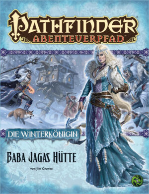 Die Stadt der Weißen Hexen Das Winterportal ist geschlossen, doch die Helden sitzen im eisigen Irrisen fest mit einer dringlichen Queste: Findet Baba Jaga! Um die vermisste Königin der Hexen zu finden, müssen sie sich in die monsterverseuchte Stadt Weißthron wagen. Dort wird Baba Jagas Tanzende Hütte in Ketten gelegt zur Schau gestellt. Kann dieses wundersame Artefakt sie zur Hexenkönigin führen oder werden sie für die eisigen Hände der Weißen Hexen von Irrisen sterben? Dieser Band des Pathfinder- Abenteuerpfades setzt den Abenteuerpfad „Die Winterkönigin“ fort und enthält: • „Baba Jagas Hütte“, ein Pathfinderabenteuer für Charaktere der 4.Stufe - von Jim Groves. • Die Lebensweise und Ursprünge des listigen und gefährlichen Winterwolfes - von Russ Taylor. • Einblicke in den Kult aus Rebellen und Revolutionären, welche Milani die Immerblüte verehren - von Sean K Reynolds. • Ein gefährlicher Erstkontakt mit Weißthrons Adelsschicht in den Chroniken der Kundschafter - von Kevin Andrew Murphy. • Vier neue Monster - von Jim Groves, Dale C. McCoy Jr. und Sean K Reynolds. In einer kostenlosen Web- Erweiterung wird außerdem die Stadt Weißthron, die Hauptstadt Irrisens noch deutlich detaillierter vorgestellt.