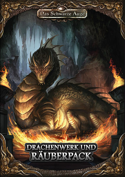 Drachenwerk und Räuberpack Von Daniel Simon Richter, Tim Niclas Scheffler und Alex Spohr, überarbeitet von Marco Findeisen Feuerspeiende Drachen, die eifersüchtig einen Hort aus glitzerndem Gold und magischen Artefakten hüten, und hinterlistige Räuberbanden, die arglose Wanderer überfallen und denen kein Büttel zu Leibe rücken kann, gehören zu den klassischsten Elementen bei Das Schwarze Auge. Diese Anthologie enthält drei Abenteuer, in denen sich alles um Drachenwerk und Räuberpack dreht. Späte Post spielt in den Nordmarken, hier können die Helden zunächst die Idylle eines Dorffestes in Moorsend genießen, bis sie durch eine Botschaft aus der Vergangenheit in eine unheimliche Geschichte über Kobolde, verwegenes Räuberpack und einen Schatz verwickelt werden, der bis heute irgendwo in den Koschbergen verborgen sein soll. Hochzeit wider Willen beginnt in Zorgan, wo die Helden angeheuert werden, einen Bräutigam zu seiner Hochzeit nach Elburum zu eskortieren. Zahlreiche Gefahren drohen auf dem Weg, aber auch der Bräutigam scheint nicht freiwillig den Traviabund eingehen zu wollen und nicht der Einzige zu sein, der versucht, die Hochzeit zu verhindern. Ishlunars Schätze nimmt seinen Auftakt in Khunchom, der Perle am Mhanadi, von wo die Helden zu einer Expedition ins wilde Khoram- Gebirge aufbrechen, um einen geheimnisvollen Gegenstand aus dem Hort eines leibhaftigen Drachen zu bergen. Ihre Reise führt sie durch den fruchtbaren Balash bis ins wilde Hochland, wo sie nicht nur Drachen, sondern auch den dort lebenden Bergbarbaren - den Ferkinas - begegnen. Wird es ihnen gelingen, den Gefahren der Reise zu trotzen, das Artefakt an sich zu bringen und unbeschadet an die Mhanadimündung zurückzukehren? Es liegt an euch, welchen Verlauf die Abenteuer nehmen und wie sie ausgehen - sicher ist, es braucht echte Helden, um sie zu meistern. Eure Helden! Dieser Sammelband enthält drei vollständig ausgearbeitete Abenteuer nach den Regeln der 5. Edition und ist besonders gut für Einsteiger geeignet. Er bietet ausführliche Beschreibungen und Hilfestellungen zum jeweiligen Abenteuerverlauf, den Örtlichkeiten und Meisterpersonen sowie zu den Herausforderungen, die eure Helden erwarten. Zum Spielen benötigt ihr lediglich das Das Schwarze Auge Regelwerk sowie den Aventurischen Almanach, alle weiteren Informationen zum Erleben der Abenteuer wie Wertekästen, Karten und Pläne sowie Handouts sind im Band enthalten. Ein DSA- Gruppenabenteuer für 3- 5 Helden. Genre: abenteuerliche Schatzsuche, Reise- und Wildnisabenteuer Voraussetzungen: keine Ort: die Nordmarken, Aranien, der Balash und das Khoram- Gebirge Zeit: beliebig Komplexität (Spieler/Meister): gering / gering bis mittel Erfahrung der Helden: unerfahren bis kompetent Anforderungen: Gesellschaftstalente ØØØO Kampf ØØOO Naturtalente ØØØO Lebendige Geschichte: ØØOO