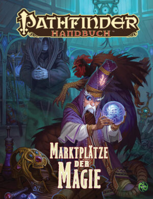 Händler der Magie Kratz dein Gold zusammen und bereite dich darauf vor, mit dem Pathfinder- Handbuch: Marktplätze der Magie deine Ausrüstung zu verbessern! Die Händler Golarions haben ihr Können über Jahre hinweg verbessert, haben sagenhafte Orte besucht und mit außerweltlichen Mächten Handel abgeschlossen, um wundersame magische Gegenstände herbeizuschaffen, welche nun von furchtlosen Abenteurern wie dir erworben werden können. An Orten wie den opulenten Boutiquen des Efeudistriktes von Absalom oder den geschäftigen Schwarzmärken von Katapeschs Nachtmarkt halten die Ladenbetreiber umfangreiche Vorräte an magischen Gegenständen bereit, um alle Arten von Abenteurern versorgen zu können. Egal ob du einen Gegner mit einer bloßen Geste vergiften, auf dem Meeresboden nach Beute suchen, mit magischen Hämmern Knochen zerschmettern oder deinen Körper mit mechanischen Prothesen verbessern willst, diese Händler halten den Schlüssel zum Erfolg bereit. Zudem können sie ihren liebsten Stammkunden auch noch einzigartige und nützliche Dinge beibringen. Marktplätze der Magie enthält Dutzende neue magische Gegenstände und Charakteroptionen, die in Verbindung mit kleinen und großen Geschäften präsentiert werden, welche auf der Hintergrundwelt Golarion zu finden sind. In diesem Band findest du: Über 50 neue magische Gegenstände, darunter verzauberte Tätowierungen, Gerätschaften der Drow, tückische Fallen, heilige Relikte und mehr. Profile von 14 Ladenbesitzern aus aller Herren Länder samt Einzelheiten zu ihren Geschäften und Waren. Rabatte und alternative Zahlungsmöglichkeiten für Stammkunden und zähe Abenteurer, welche ihren Händlern helfen wollen. Neue besondere Waffenund Rüstungseigenschaften, um Gegner zu verkrüppeln und sich vor ihren verheerenden Angriffen zu schützen. Dutzende neuer Regeloptionen für alle Klassen, darunter Talente, Zauber, Inquisitionen, Hexereien, Entdeckungen und mehr!