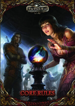 The Dark Eye is Germany's premiere fantasy role- playing game, in continuous publication for more than 30 years, now in English in this exciting new edition. You and your friends play the leading roles at the center of heroic action. Travel the land as a virtuous knight, elven ranger, or erudite mage. Rebuild the war- weary Middenrealm, marvel at exotic wonders in the Lands of the Tulamydes, discover lost ruins in the steaming jungles of the South, or try to drive back the evil of the Shadowlands. Rescue innocent victims from cults of the Nameless One, navigate labyrinthine plots and intrigues at the Court of the Empress, or stand shoulder- to- shoulder with the brave defenders of the border cities to repel the ever- growing Orc Storm. Experience the breadth of Aventuria, The Dark Eye's immersive fantasy world crafted by those steeped in medieval lore amid ancient forests, forbidding mountains, and fairy- tale castles. The Core Rules present all of The Dark Eye's refined, time- tested game system. Character experience earns additional skills, new spells, and special fighting styles to face ever greater challenges. To get started, all you need is pen and paper, dice, and this book. Build the characters you want to play, or choose from a large selection of customizable character archetypes. Enter the classic fantastic world of The Dark Eye. Glory and adventure await!