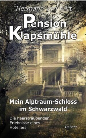 "Nomen est Omen, erfuhr ich Jahre später. Ich hatte wirklich in einer Klapsmühle residiert." Inmitten der Idylle des Schwarzwaldes kauft das Ehepaar Wirt eine prachtvolle alte Villa, ja, regelrecht ein Schloss. Eine Pension - so die Überlegungen der Ehefrau - wird immer ihre Gäste haben, zumal in dieser reizvollen Natur. Doch ganz so prachtvoll ist das alte Haus auf den zweiten Blick dann doch nicht. Unzählige Mängel werden bald überdeutlich - und vor allem saugen sie das Geld vom Konto. Die Odyssee Sanierung beginnt. Polnische Arbeiter haben einen speziellen Charme, Hunde werden auch ohne menschliche Planung schwanger, Geld ist irgendwann alle und mehr noch darf das Paar erfahren. Doch als die ersten Gäste eintreffen, zeigt es sich, dass genug nicht immer genug ist, denn es geht noch schlimmer in der Pension Klapsmühle. Und nach und nach gerät auch die liebe Ehefrau auf Abwege. Humor ist, wenn man trotzdem lacht. - Der Autor buckelte sich ab, hoffte, freute und ärgerte sich in seinem Gasthaus der besonderen Art und lässt den Leser nun breit schmunzelnd an diesen Erlebnissen teilhaben.