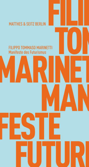 Filippo Tommaso Marinettis Manifeste des Futurismus, veröffentlicht am 20. Februar 1909 im Pariser Figaro, gilt als Initialzündung der europäischen Avantgardebewegungen und hatte eine ungeheure Folgewirkung. Es war der Aufruf zur bedingungslosen Ausrottung des Alten, um dem Neuen Raum zu verschaffen. Noch im selben Jahr legte der Autor, der zu einem Glutkern der fatalen Verflechtung von Politik und Kunst(-theorie) wurde, mit einem weiteren Manifest nach: Tod dem Mondschein. Darin radikalisiert er seinen Aufruf und zeichnet die Vision einer glorreichen Zukunft. Der vorliegende Band versammelt alle weiteren bis 1944 verfassten Manifeste Marinettis. Sie zeugen von seiner Kühnheit und instinktiven Hellsichtigkeit, verweisen im Lichte der Geschichte zugleich auf die fatalen Folgen seiner Forderungen, stellen aber darüber hinaus auch die Frage nach der Kunst in unserer heutigen Gesellschaft.