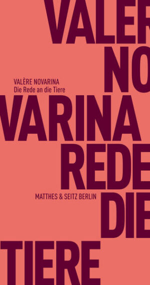 Ein Mann spricht zu den Tieren, und die Tiere schweigen. Befreit von der Wechselseitigkeit des Dialogs löst Novarina in diesem furiosen Text die Sprache aus der Enge des repräsentativen Gebrauchs, sie verliert sich in wilder, exzessiver Poesie, in Kapriolen, Listen, Wortwitz und Rhythmus und erzählt so vom eigentlichen Wesen des Menschen, seiner Bestimmung und seiner Verzweiflung. Nachdem dieser Theatertext in Frankreich seit dreißig Jahren immer wieder aufgeführt wird und mittlerweile Kultstatus genießt, macht Leopold von Verschuers kongeniale Übertragung sein anarchisches Ungestüm nun auch auf Deutsch erlebbar.