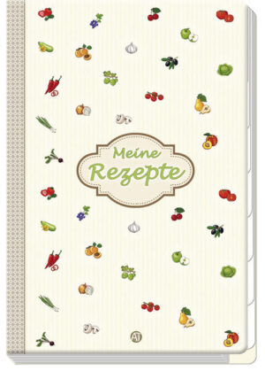 In diesem Rezeptbuch können die leckersten Rezepte eingetragen werden. Das Buch ist mit einem Register zum selbst beschriften versehen und bietet ausreichend Platz für Rezepte aller Art.