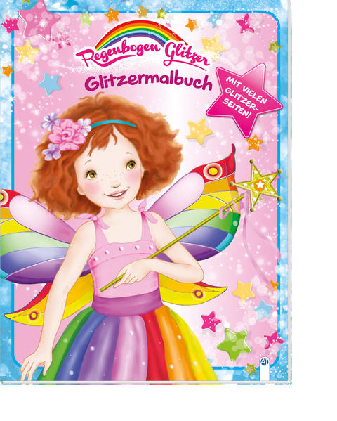 Zeichne mit Fee Flora deine eigenen Glitzerbilder. Kurze Übungen und Spiele machen das Glitzermalbuch zu einem wunderschönen Muss für Mädchen!