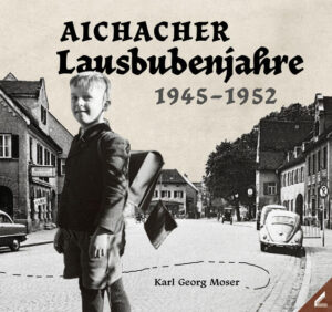 Freche Geschichten von damals - wirklich erlebt und humorvoll erzählt Voller Charme und mit viel Augenzwinkern erinnert sich der pensionierte Bau ingenieur und Unternehmer Karl Moser an seine Aichacher Kindheit, beginnend mit Fliegeralarm und dem Einmarsch der Amerikaner. Es folgen unbeschwerte Kinderjahre voller Freiheit und Lausbubenstreiche. Da wird die heimische Ecknach zum fernen Mississippi und ein Haufen Schnee zur labyrinthischen Eishöhle inklusive Waffenkammer. Für den Kampf gegen die gleichaltrigen »Feinde« aus der unteren Vorstadt transformieren Karl und seine Freunde den elterlichen Garten in eine Festung mit wassergefüllter Fallgrube, in der anstatt der feindlichen Buben die Nachbarstochter mit ihrem weißen Kleid landet. Natürlich rein zufällig …