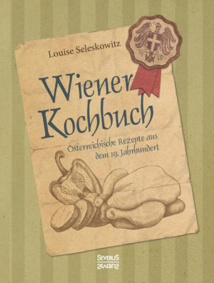 Eine genussvolle Ess- und Trinkkultur gehört traditionell zu Wien wie seine Musikgeschichte oder seine Theater: Dieser Kochklassiker aus dem Jahr 1879 hält eine Vielzahl traditioneller Wiener Rezepte bereit. Von gefüllten Kapaunen bis zur Schildkrötensuppe lässt die Sammlung nichts aus, was den Gaumen erfreut und das Wiener Herz höher schlagen lässt. Strudel, Golatschen und Palatschinken finden sich hier neben dem Wiener Schnitzel und dem Tafelspitz. Wer wirklich originale Gerichte aus alten Zeiten nachkochen möchte, liegt mit dieser Rezeptsammlung genau richtig.Die Wiener Kauffrau Louise Seleskowitz machte sich mit einem Kochlehrinstitut selbständig und führte eine eigene Delikatess- und Weinhandlung in Wien. Ihr Kochbuch verkaufte sich nach Erstveröffentlichung so erfolgreich, dass es mit renommierten Auszeichnungen bedacht wurde.