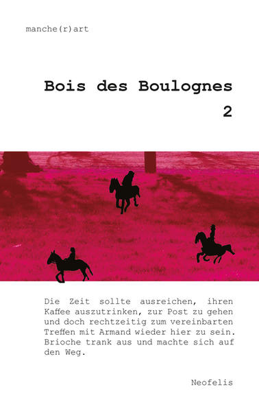 Im ersten Band der sich fortsetzenden Erzählung(en) begaben sich Madeleine, Charlotte und Brioche im Paris des Jahres 2013 auf die Spuren mehrerer mysteriöser Fälle von Verbrechen und überraschender Vorkommnisse. Sie wurden mit einem plötzlich auftauchenden weißen Pulver auf dem Eiffelturm und rätselhaften Fotografien konfrontiert. Im château verschwand Monsieur Malakoff, während sich im Winter 1884/85 Étienne-Jules Marey und seine Tochter Francesca auf die Suche nach einem weißen Pferd machten.Sieben Jahre später haben die Ereignisse sich einerseits verdichtet und andererseits weiter in Raum und Zeit verstreut. Marey sucht nicht mehr sein Pferd, sondern seine Tochter