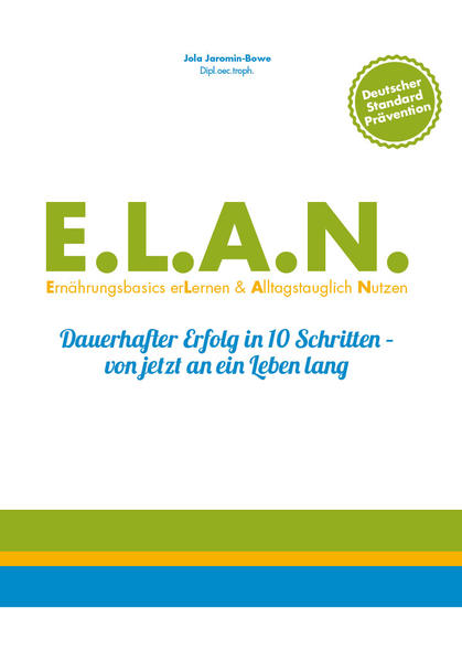 E.L.A.N. ist das Resultat der bisherigen Arbeit und des gesammelten Wissens. Das Konzept spiegelt das Bestreben von Jola Jaromin-Bowe wieder alle Aspekte einer bedarfsgerechten und gesunden Ernährung in eine alltagstaugliche und zeitlos umsetzbare Form zu bringen.